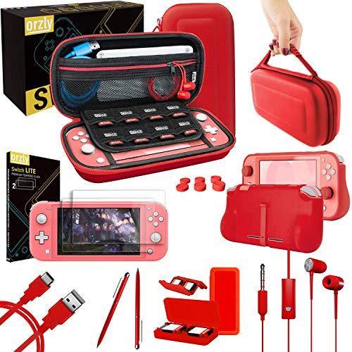 Orzly Accessories Bundle Compatible for use with Nintendo Switch Lite - JOY2ESpree