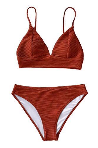 CUPSHE Women's Bikini Triangle Sexy Lace Up Two Piece Bathing Suit