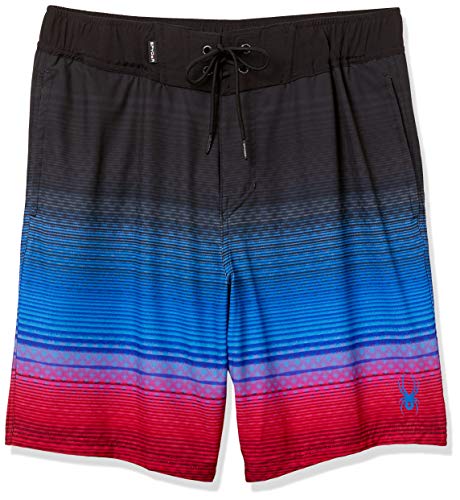 Spyder Men's 9" Ombre Stripe Hybrid Board Short
