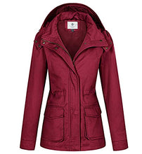 
                        
                          Load image into Gallery viewer, WenVen Women's Military Anorak Jacket Hoodie Lightweight Cotton Casual Coat - JOY2ESpree
                        
                      