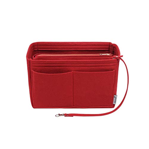 Purse Organizer Insert, Bag Organizer, Bag in Bag, Perfect for Speedy Neverfull and More, 5 Size (X-Large, Black)