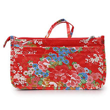 
                        
                          Load image into Gallery viewer, BTSKY New Printing Handbag Organizers Inside Purse Insert-High Capacity 13 Pockets Bag Tote Organizer with Handle Peacock Flower
                        
                      