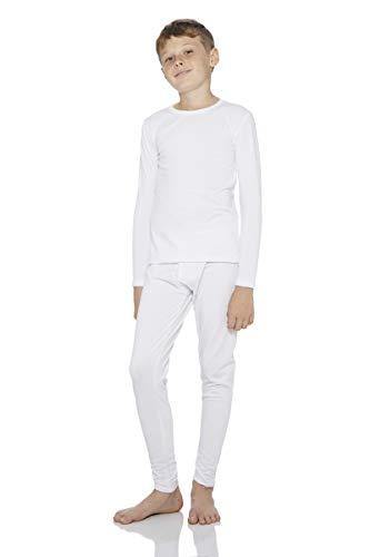 Rocky Thermal Underwear for Boys Fleece Lined Thermals Kids Base Layer Long John Set