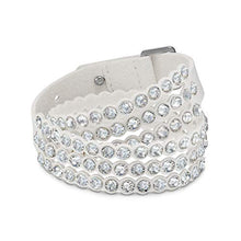 
                        
                          Cargar imagen en el visor de la galería, SWAROVSKI Women's Leather Look Crystal Power Bracelet Collection - JOY2ESpree
                        
                      