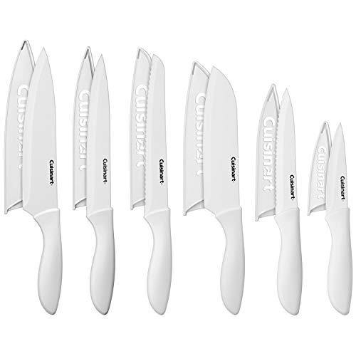 Cuisinart C55-12PMB Advantage 12 Piece Metallic Knife Set With Blade Guards, Black - JOY2ESpree