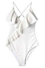 
                        
                          Muat gambar ke penampil Galeri, CUPSHE Women's One Piece Swimsuit Ruffle Wrap Textured Beach Swimwear Bathing Suits
                        
                      