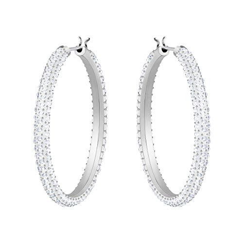 SWAROVSKI Women's Stone Hoop Pierced Earrings - JOY2ESpree