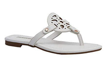 
                        
                          Load image into Gallery viewer, Cushionaire Women's Cameron Flat Sandal with +Comfort - JOY2ESpree
                        
                      