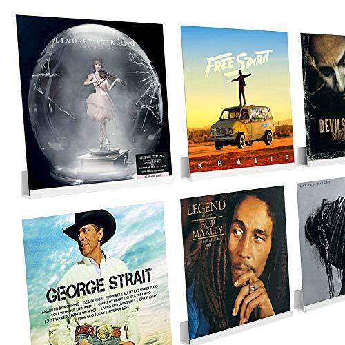 NIUBEE Black Vinyl Record Shelf Wall Mount 6 Pack - JOY2ESpree