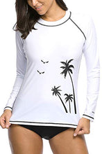 
                        
                          將圖片載入圖庫檢視器 CharmLeaks Women's Long Sleeve Rashguard UPF 50 Sun Protection Swimsuit Top Striped Swim Shirts
                        
                      