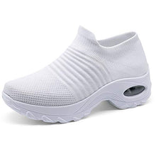 
                        
                          Load image into Gallery viewer, STQ Slip On Breathe Mesh Walking Shoes Women Fashion Sneakers Comfort Wedge Platform Loafers
                        
                      