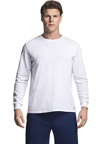 Russell Athletic Men's Cotton Performance Long Sleeve T-Shirts