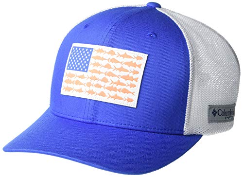 Columbia Unisex-Adult PFG Mesh Fish Flag Ball Cap