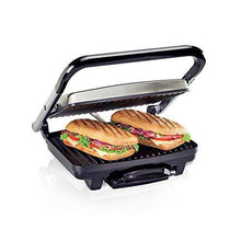 
                        
                          गैलरी व्यूवर में इमेज लोड करें, Hamilton Beach Panini Press, Sandwich Maker &amp; Electric Indoor Grill, Upright Storage, Nonstick Easy Clean Grids, Stainless Steel (25410) - JOY2ESpree
                        
                      