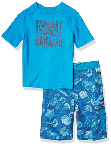 Tommy Bahama Boys' Rashguard and Trunks Swimsuit Set