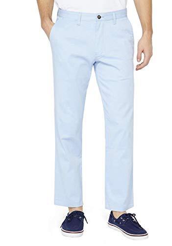 Nautica Men's Classic Fit Flat Front Stretch Solid Chino Deck Pant - JOY2ESpree