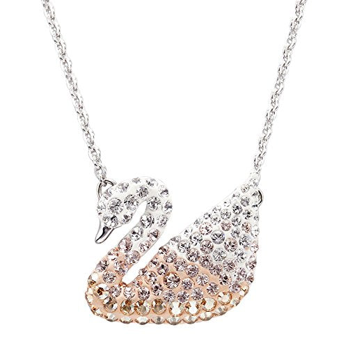 SWAROVSKI Women's Iconic Swan Crystal Jewelry Collection, Rhodium Finish - JOY2ESpree