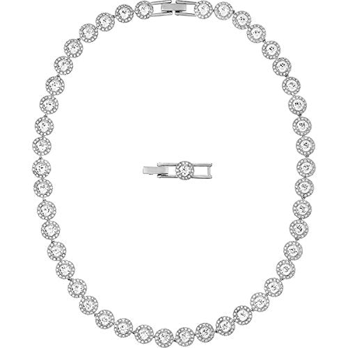 SWAROVSKI Women's Angelic Jewelry Collection, Rhodium Finish, Clear Crystals - JOY2ESpree