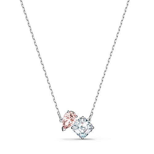 SWAROVSKI Women's Attract Soul Jewelry Collection, Rhodium Finish, Pink Crystals - JOY2ESpree