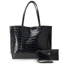 
                        
                          Load image into Gallery viewer, Minimalist Clean Cut Pebbled Faux Leather Tote Womens Shoulder Handbag
                        
                      