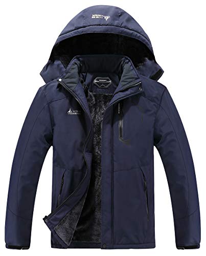 MOERDENG Men's Waterproof Ski Jacket Warm Winter Snow Coat Mountain Windbreaker Hooded Raincoat Snowboarding Jackets