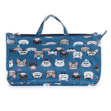 
                        
                          Load image into Gallery viewer, BTSKY New Printing Handbag Organizers Inside Purse Insert-High Capacity 13 Pockets Bag Tote Organizer with Handle Peacock Flower
                        
                      