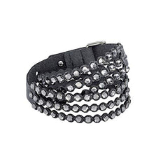 
                        
                          Cargar imagen en el visor de la galería, SWAROVSKI Women's Leather Look Crystal Power Bracelet Collection - JOY2ESpree
                        
                      