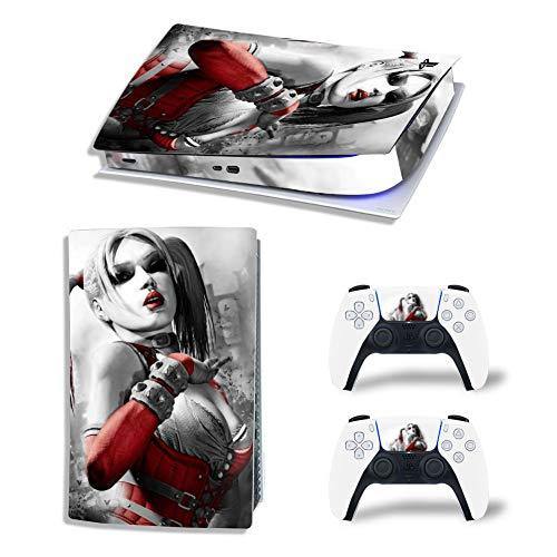 Mmoptop PS5 Skin for Playstation 5 Disc Version Console and Controller Vinyl Cover Skins Wrap - Black Pan-Ther - JOY2ESpree