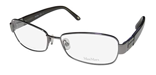 Max Mara 1128 Womens/Ladies Designer Full-rim Crystals Flexible Hinges Authentic Contemporary Classy Eyeglasses/Eyewear