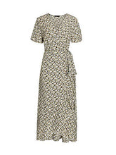 
                        
                          Load image into Gallery viewer, Miessial Women's Summer Chiffon V Neck Ruffle Maxi Dress Polka Dot Long Beach Wrap Dress
                        
                      