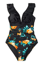 
                        
                          Muat gambar ke penampil Galeri, CUPSHE Women's V Neck One Piece Swimsuit Ruffled Lace Up Monokini
                        
                      