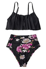 
                        
                          Muat gambar ke penampil Galeri, CUPSHE Women's High Waisted Falbala Bikini Set
                        
                      