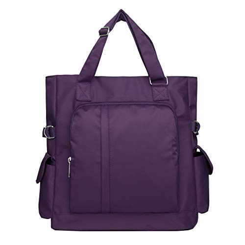 Canvas Tote Bag Waterproof Nylon Multi Pocket Shoulder Bags Laptop Work Bag Teacher Purse and Handbags for Women & Men