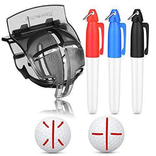 
                        
                          गैलरी व्यूवर में इमेज लोड करें, FINGER TEN Golf Ball Marker Line Drawing Tool 4 Color Value Pack Template Liner Stencil Putt Alignment - JOY2ESpree
                        
                      
