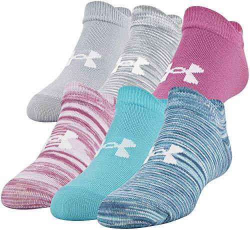 Under Armour Youth Essential 2.0 No Show Socks, 6-Pairs