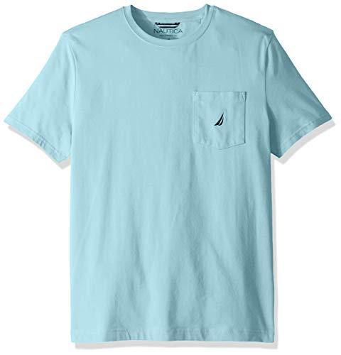 Nautica Men's Solid Crew Neck Short-Sleeve Pocket T-Shirt - JOY2ESpree